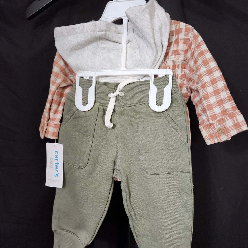Carter's Orange Plaid Shirt - Picture 4 of 5